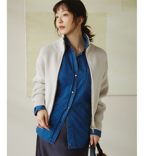 23区「【洗える】ライトダンガリー 2WAY シャツ」|シャツ・ブラウス|