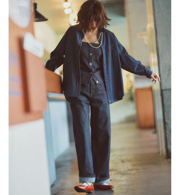 23区「【洗える】ライトダンガリー 2WAY シャツ」|シャツ・ブラウス|