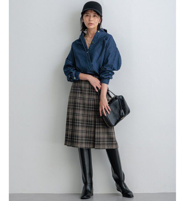 23区「【洗える】ライトダンガリー 2WAY シャツ」|シャツ・ブラウス|