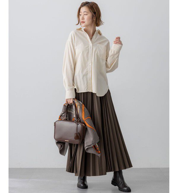 23区「【見上愛さん着用/Oggi11月号掲載】コットン コーデュロイ シャツ」|シャツ・ブラウス|