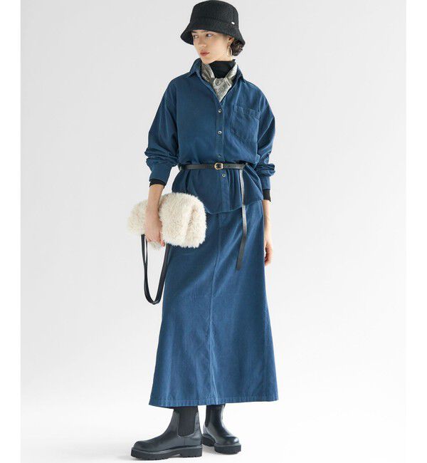 23区「【見上愛さん着用/Oggi11月号掲載】コットン コーデュロイ シャツ」|シャツ・ブラウス|