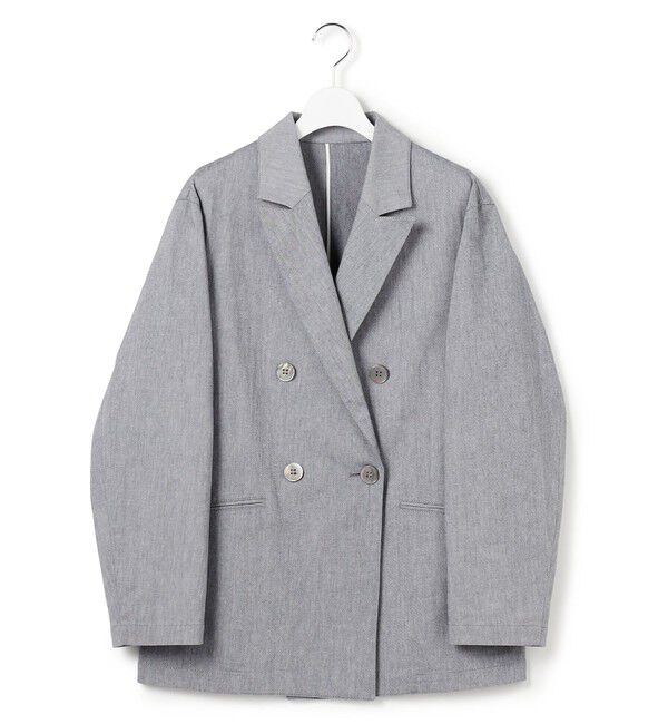 23区「スラブツイルストレッチ オーバーサイズ ダブルジャケット」|その他|