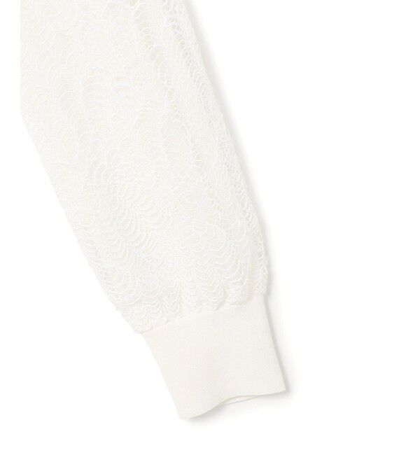 23区「ラッセルレース ニット カーディガン」|カーディガン|