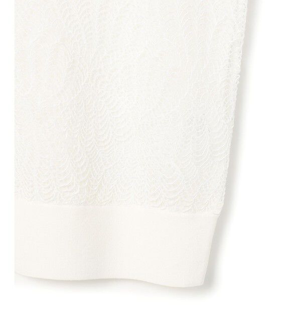 23区「ラッセルレース ニット カーディガン」|カーディガン|