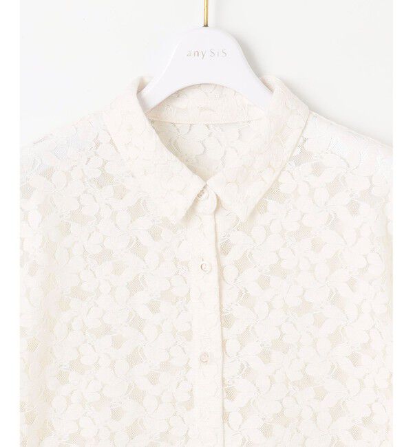 ANY SIS「【洗える】レース シャツ」|シャツ・ブラウス|