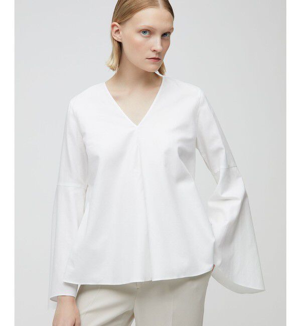 BEIGE,「PERSIMMON / フレアーブラウス」|シャツ・ブラウス|