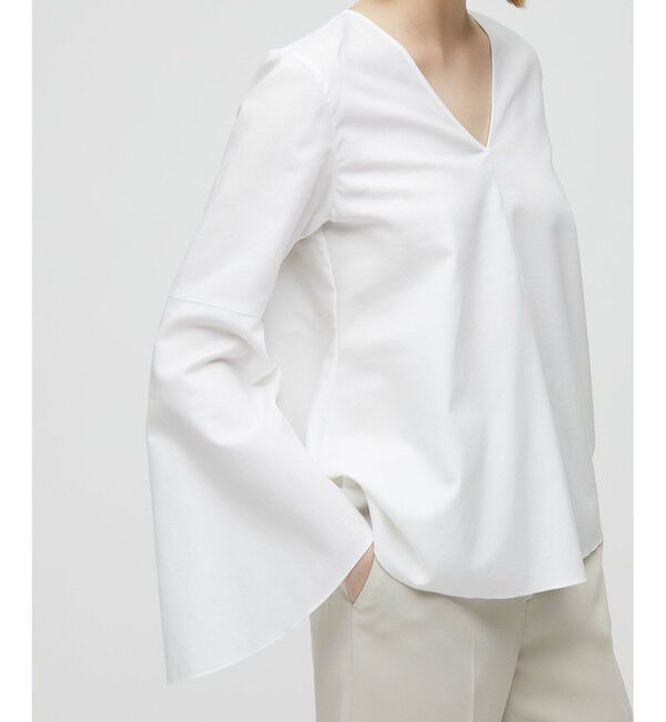 BEIGE,「PERSIMMON / フレアーブラウス」|シャツ・ブラウス|