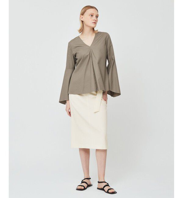 BEIGE,「PERSIMMON / フレアーブラウス」|シャツ・ブラウス|