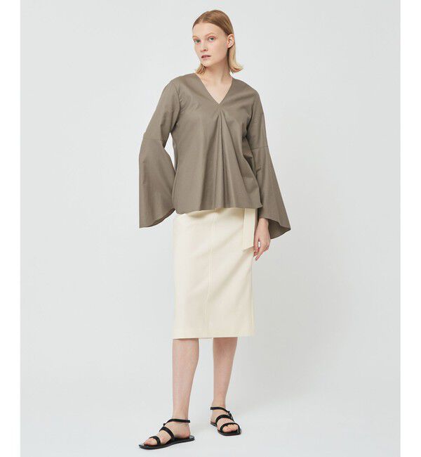 BEIGE,「PERSIMMON / フレアーブラウス」|シャツ・ブラウス|