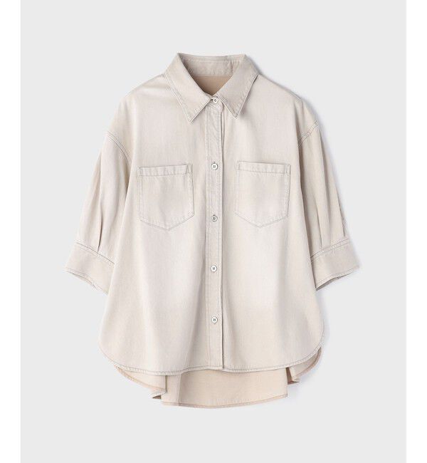 GRACE CONTINENTAL「ツイルハーフスリーブシャツ」|シャツ・ブラウス|