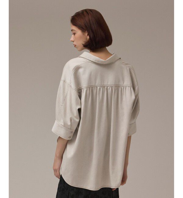 GRACE CONTINENTAL「ツイルハーフスリーブシャツ」|シャツ・ブラウス|