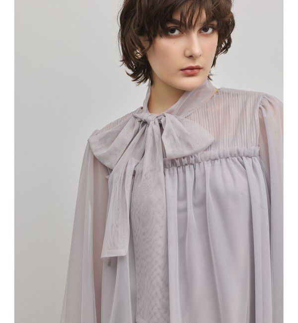 Diagram「チュールタイブラウス」|シャツ・ブラウス|グレー