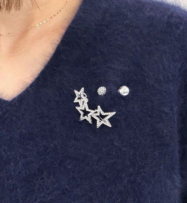 grace grace「【grace grace/グラスグラス】ボールパヴェプッシュピン」|ブローチ・コサージュ|