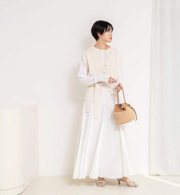 NOLLEY'S「《手洗い可能》ペーパーヤーン天竺ベスト」|ベスト・ジレ|