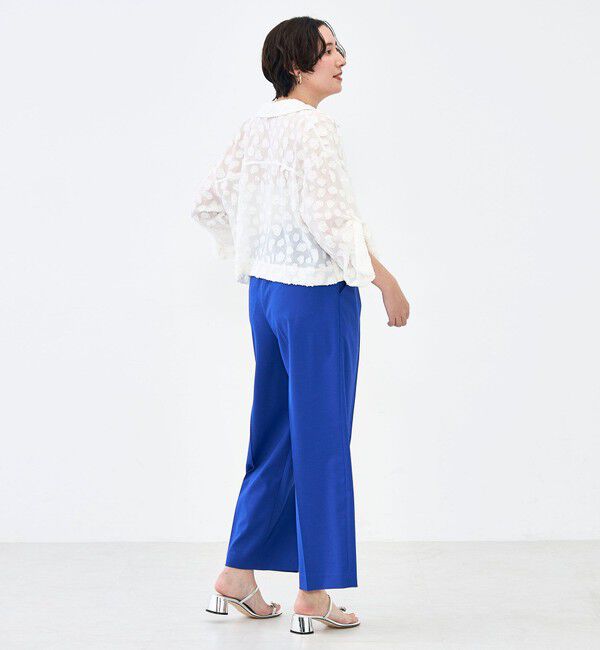 NOLLEY'S「【KIRYU】ウォッシャブル花柄ジャガードシャツ」|シャツ・ブラウス|