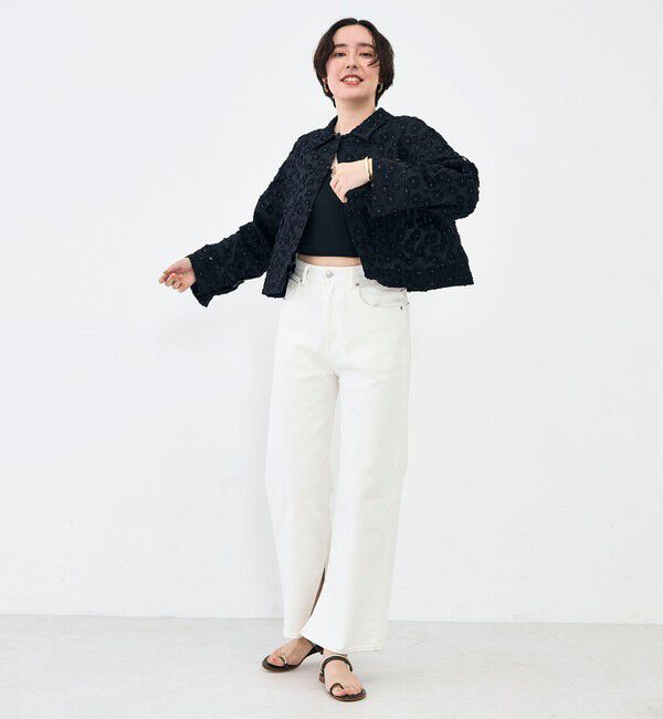 NOLLEY'S「【KIRYU】ウォッシャブル花柄ジャガードシャツ」|シャツ・ブラウス|