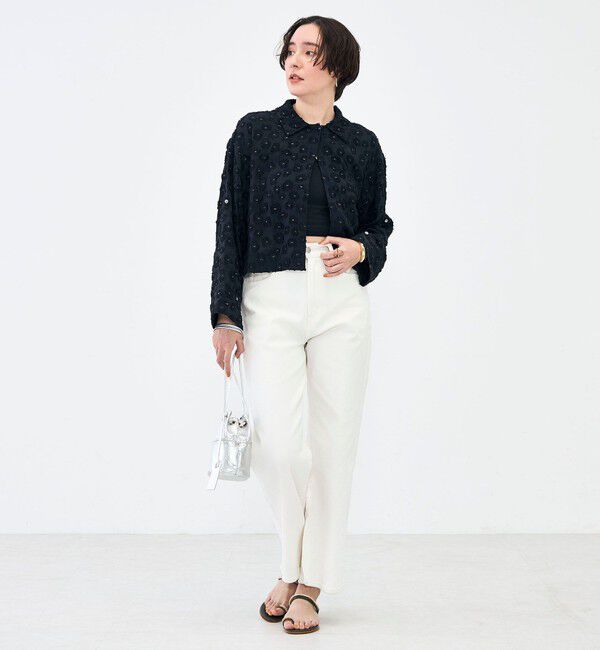 NOLLEY'S「【KIRYU】ウォッシャブル花柄ジャガードシャツ」|シャツ・ブラウス|