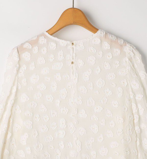 NOLLEY'S「【KIRYU】ウォッシャブル花柄ジャガードブラウス」|シャツ・ブラウス|