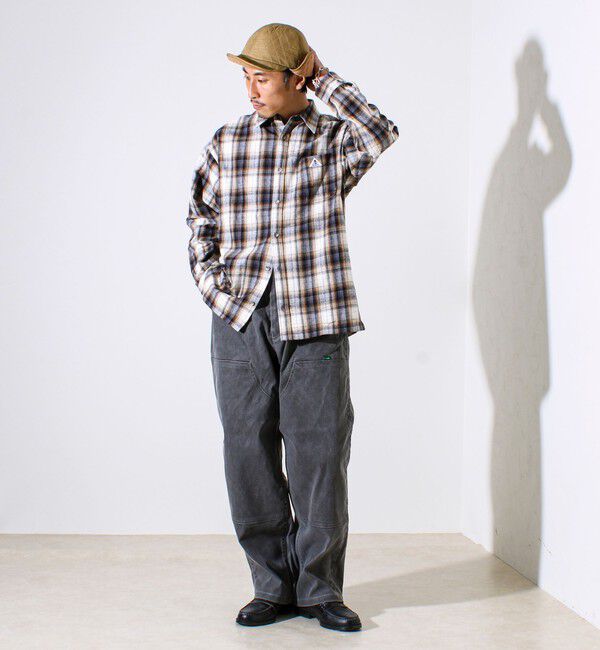 GLOSTER「【GEVACO/ゲバコ】裾ストレートカット ネルシャツ」|シャツ・ブラウス|