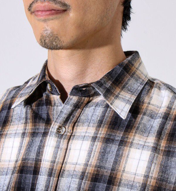 GLOSTER「【GEVACO/ゲバコ】裾ストレートカット ネルシャツ」|シャツ・ブラウス|