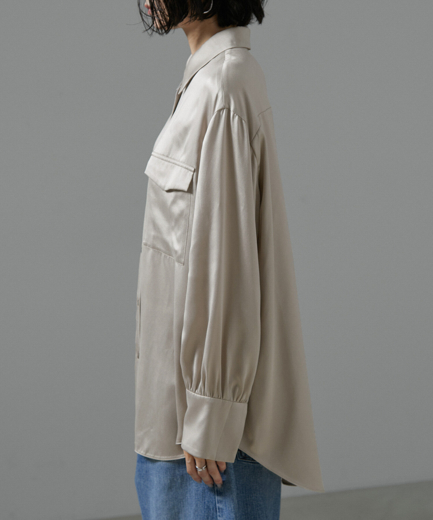 SALON adam et rope'「[24AW]GENTLE SILK シャツブラウス【セットアップ対応】」|シャツ・ブラウス|