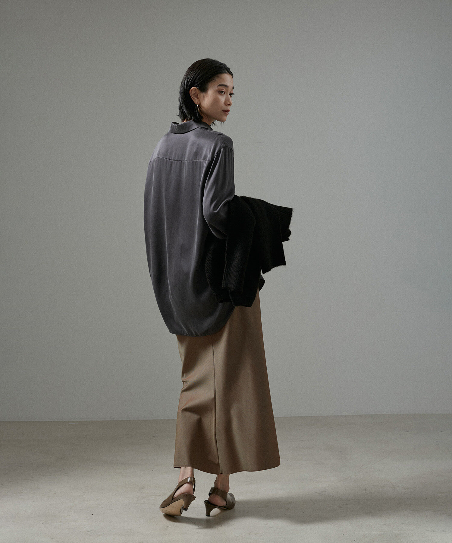 SALON adam et rope'「[24AW]GENTLE SILK シャツブラウス【セットアップ対応】」|シャツ・ブラウス|