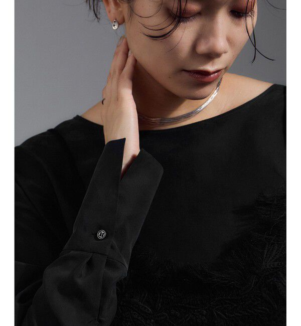 SALON adam et rope'「[25AW]GENTLE SILK ロングスリーブプルオーバー【セットアップ対応・洗える】」|シャツ・ブラウス|