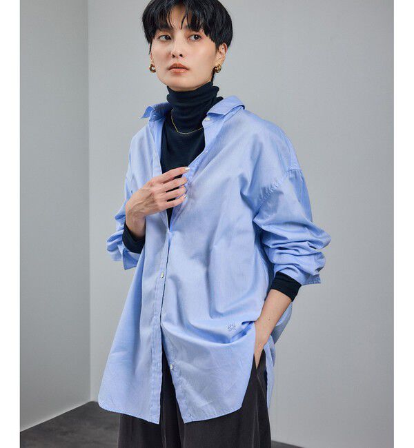 SALON adam et rope'「コットンオックスウォッシュドシャツ」|シャツ・ブラウス|サックス(48)