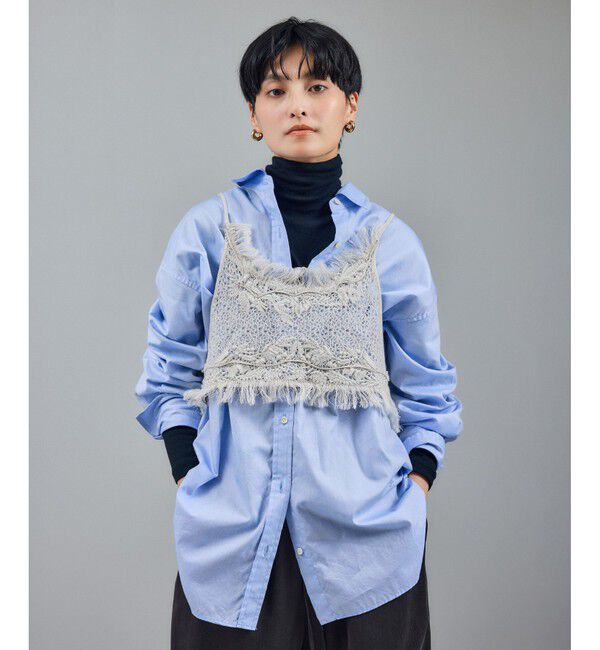 SALON adam et rope'「コットンオックスウォッシュドシャツ」|シャツ・ブラウス|