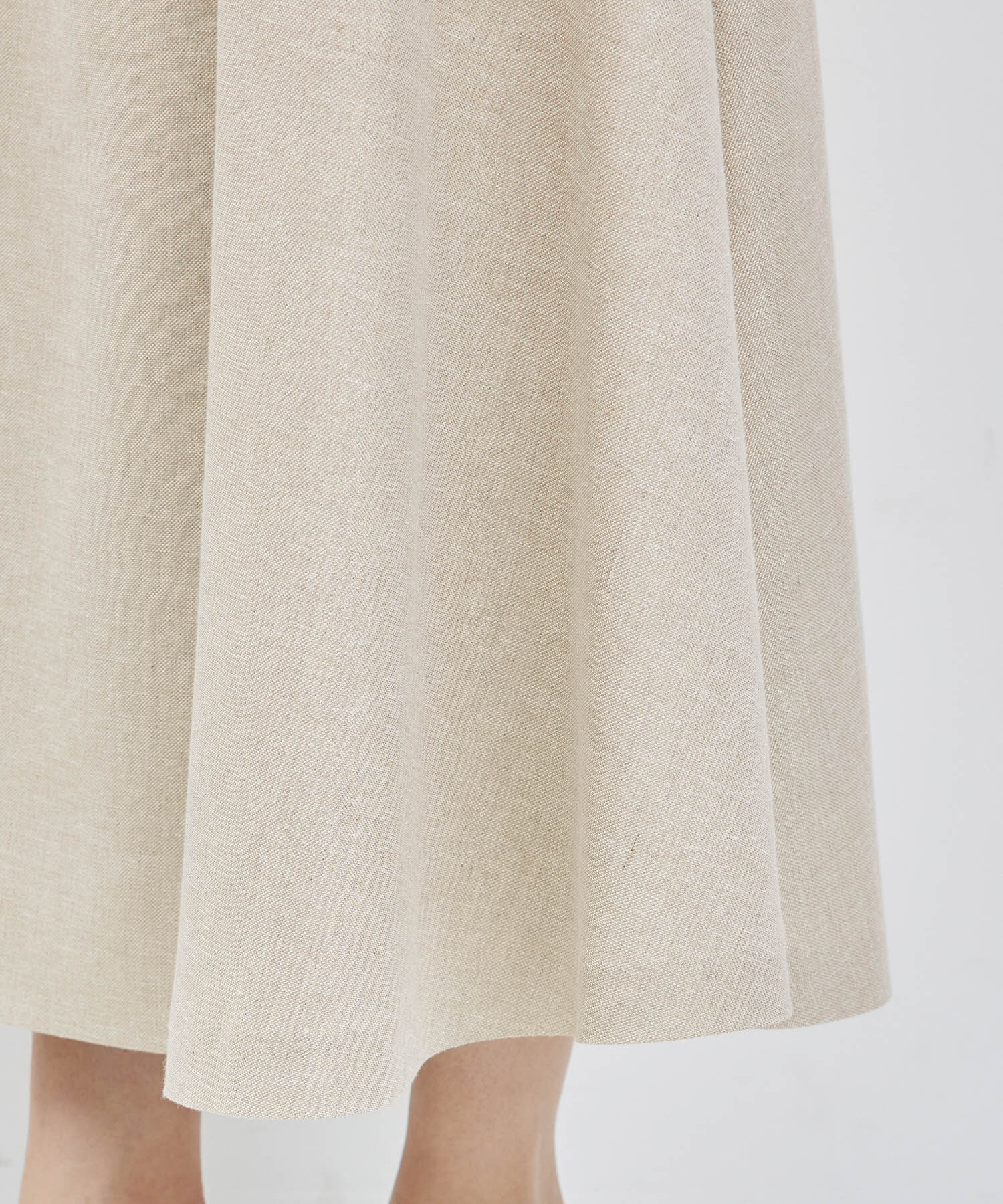 ROPE「フォルムフレアスカート（ラメ/無地）【セットアップ対応】」|スカート|