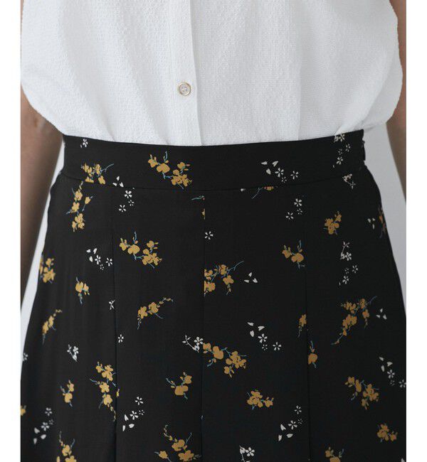 VIS「【WEB限定】アソート柄セミフレアロングスカート」|スカート|