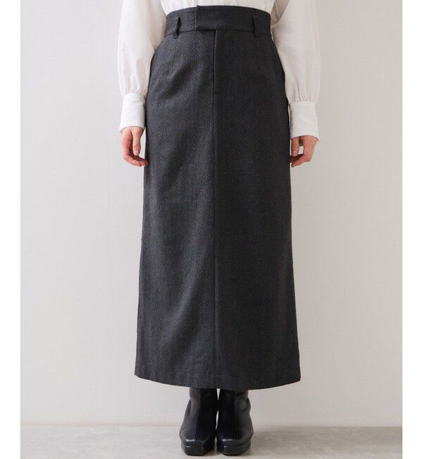 VIS「へリンボーンIラインロングスカート/セットアップ対応」|スカート|