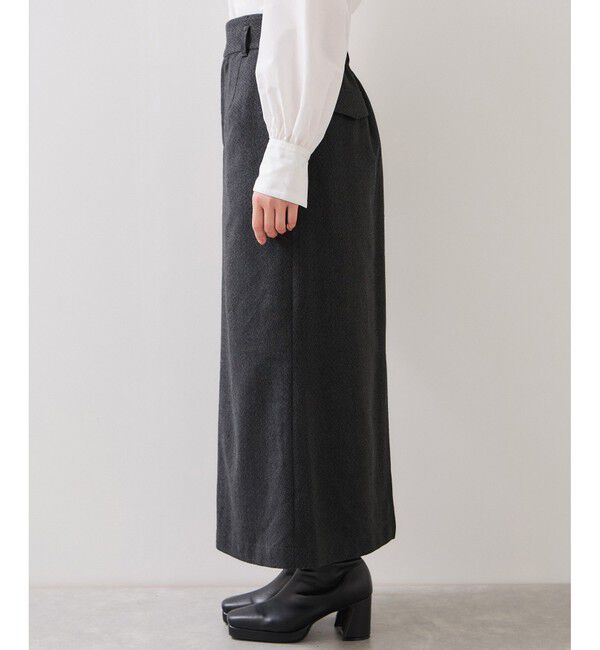 VIS「へリンボーンIラインロングスカート/セットアップ対応」|スカート|