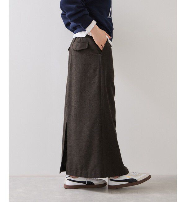 VIS「へリンボーンIラインロングスカート/セットアップ対応」|スカート|