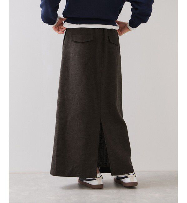 VIS「へリンボーンIラインロングスカート/セットアップ対応」|スカート|