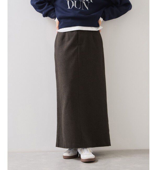 VIS「へリンボーンIラインロングスカート/セットアップ対応」|スカート|