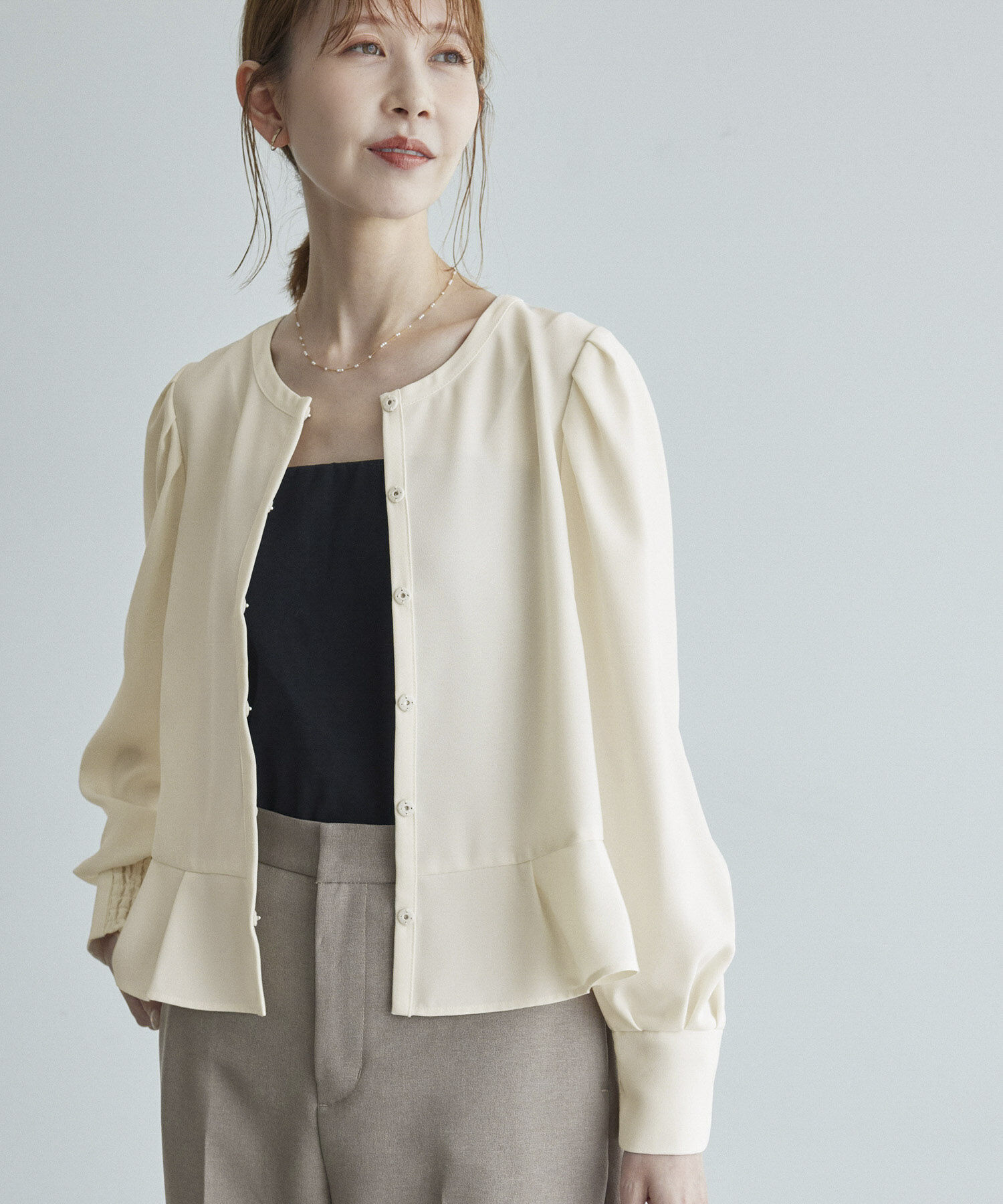 Rope&rsquo;Picnic「ジャケットみたいに着れるブラウス」|シャツ・ブラウス|