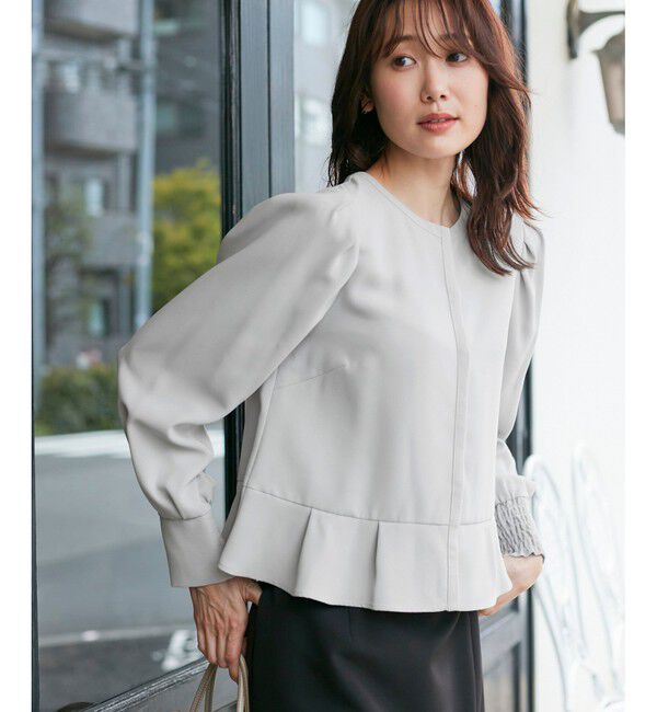 Rope&rsquo;Picnic「ジャケットみたいに着れるブラウス」|シャツ・ブラウス|サックス