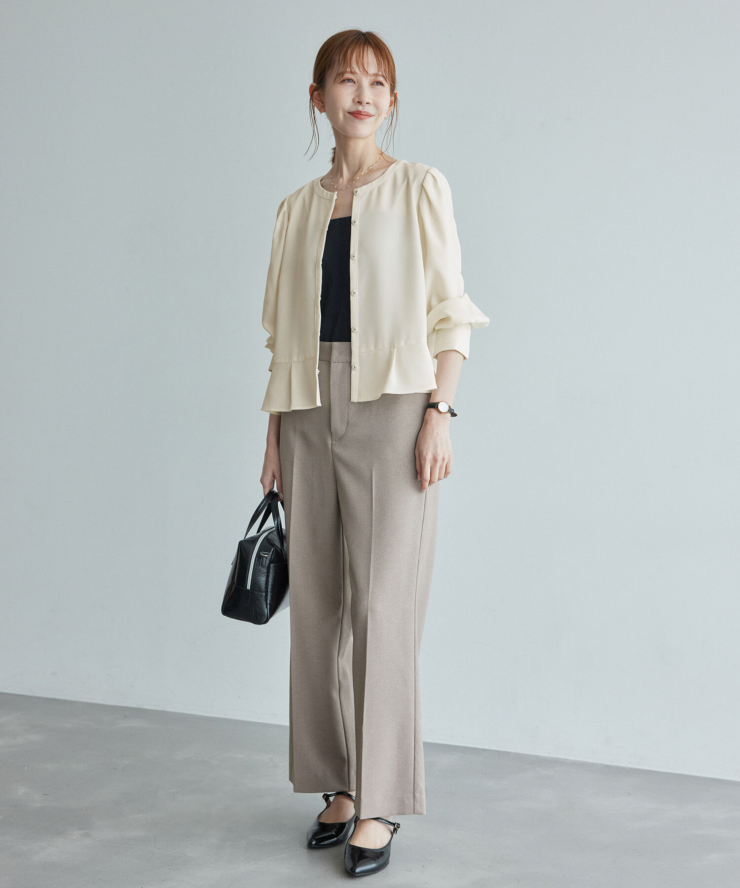 Rope&rsquo;Picnic「ジャケットみたいに着れるブラウス」|シャツ・ブラウス|