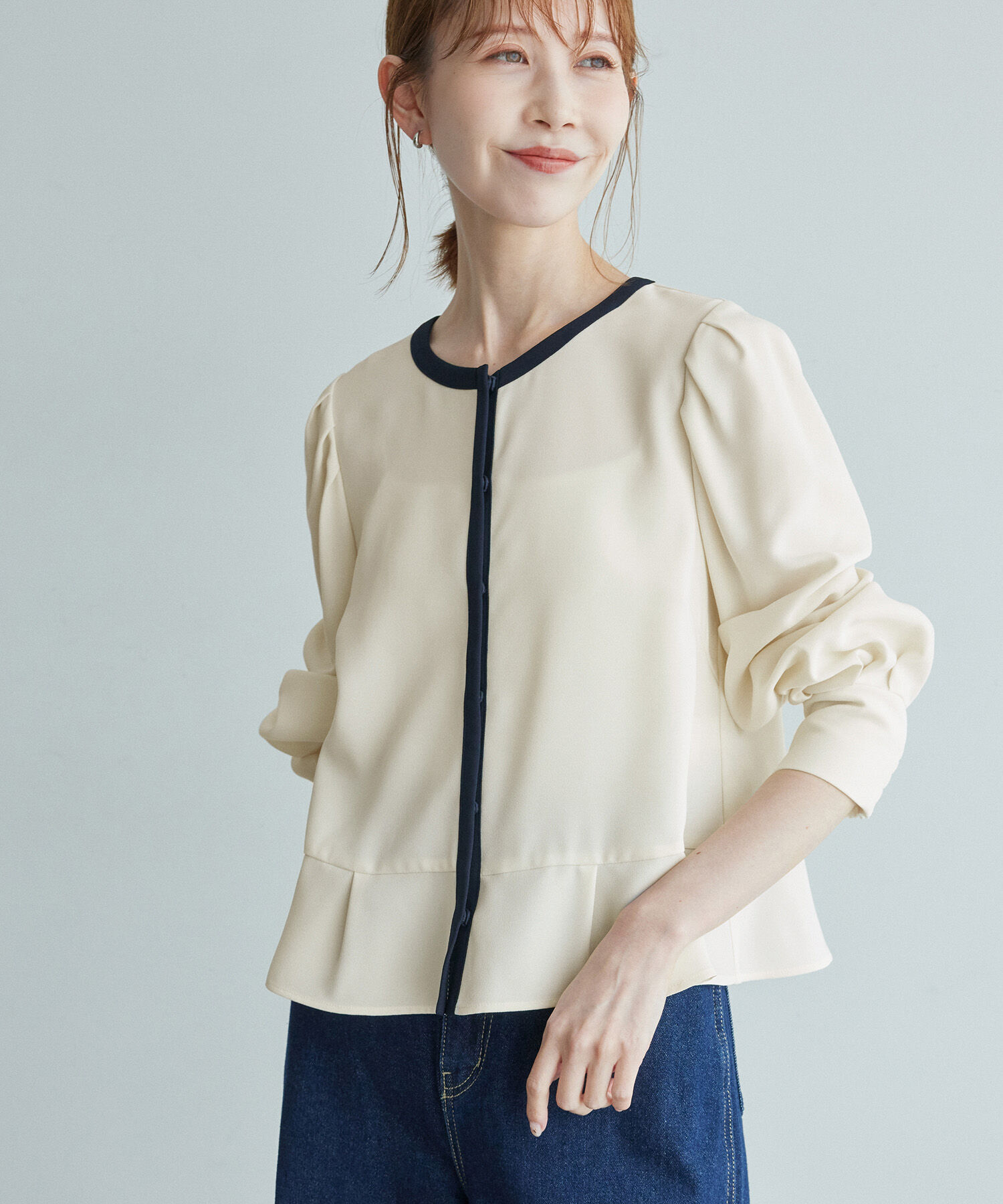 Rope&rsquo;Picnic「ジャケットみたいに着れるブラウス」|シャツ・ブラウス|