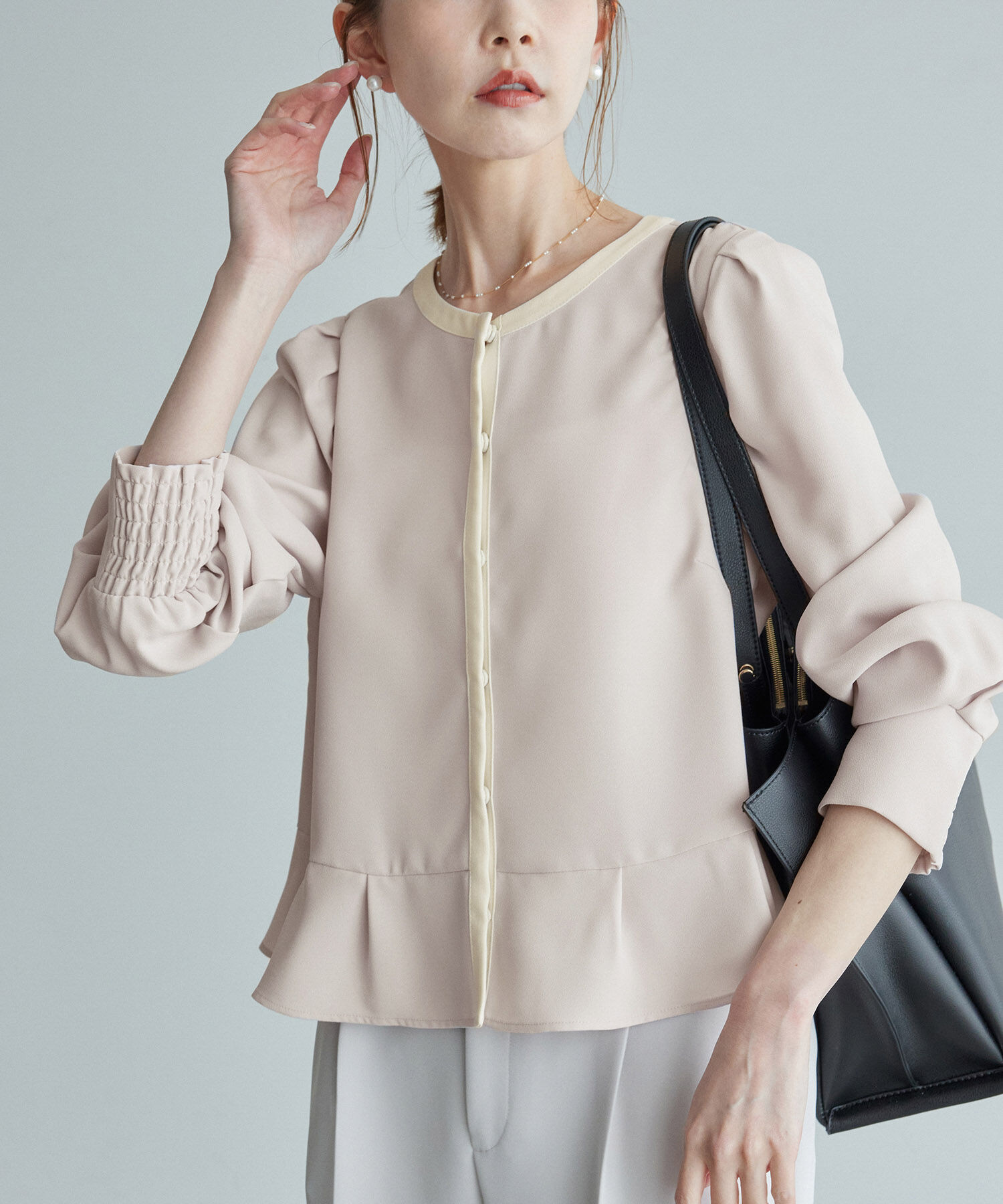 Rope&rsquo;Picnic「ジャケットみたいに着れるブラウス」|シャツ・ブラウス|