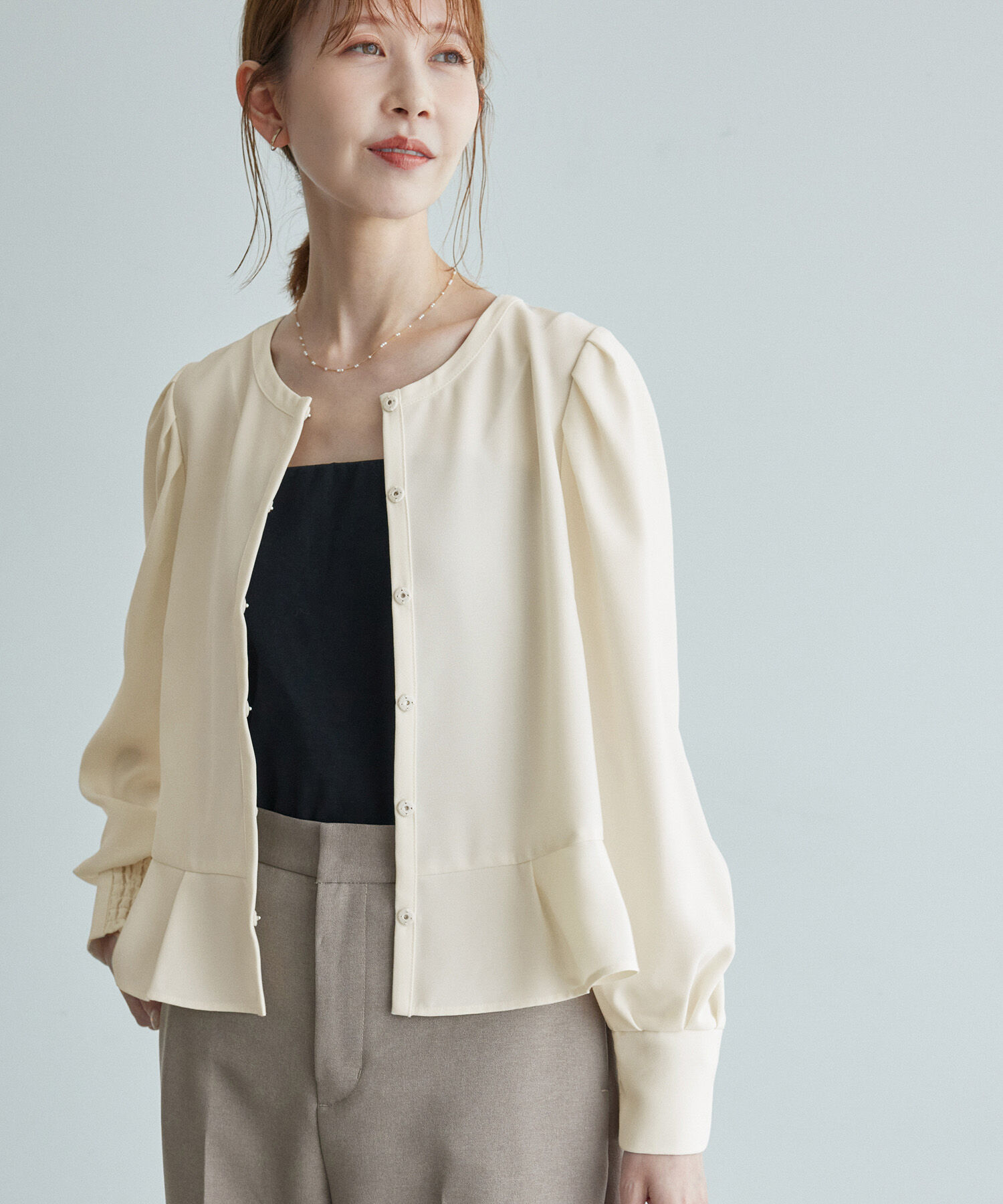 Rope&rsquo;Picnic「ジャケットみたいに着れるブラウス」|シャツ・ブラウス|