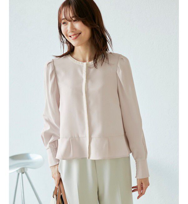 Rope&rsquo;Picnic「ジャケットみたいに着れるブラウス」|シャツ・ブラウス|ピンク