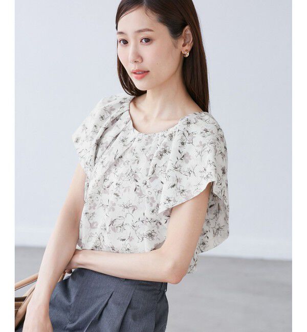 Rope&rsquo;Picnic「ラッフルスリーブブラウス/通勤対応」|シャツ・ブラウス|