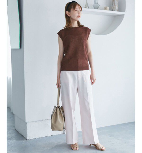 Rope&rsquo;Picnic「レーシーフレンチサマーニット」|ニット・セーター|