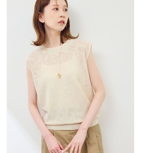 Rope&rsquo;Picnic「レーシーフレンチサマーニット」|ニット・セーター|