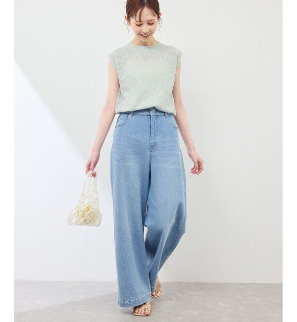 Rope&rsquo;Picnic「レーシーフレンチサマーニット」|ニット・セーター|