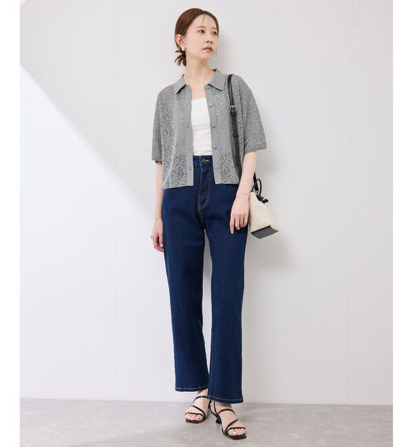 Rope&rsquo;Picnic「レース襟付きカーディガン」|カーディガン|