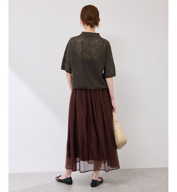 Rope&rsquo;Picnic「レース襟付きカーディガン」|カーディガン|