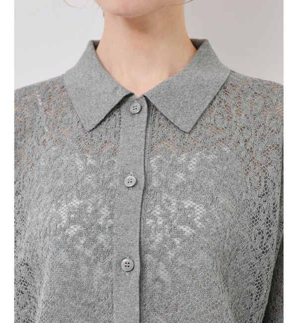 Rope&rsquo;Picnic「レース襟付きカーディガン」|カーディガン|